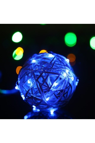 Jeemson 2 Metre Yeşil Led Işık Zinciri, Taşınabilir Bakır Tel, 20 Ledli, Ip65 Su Geçirmez, Pil Dahil Değil Yeşil