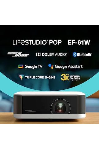 Epson Lifestudio Ef-61w Google Tv Full Hd Projeksiyon Cihazı