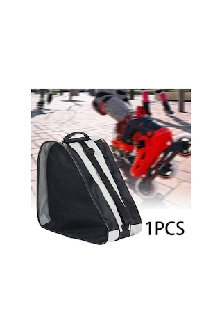 Trendooze Tote Taşıma Suntek Pateni Paten Örgü Gri Cepler Çantası Buz Zw Gri