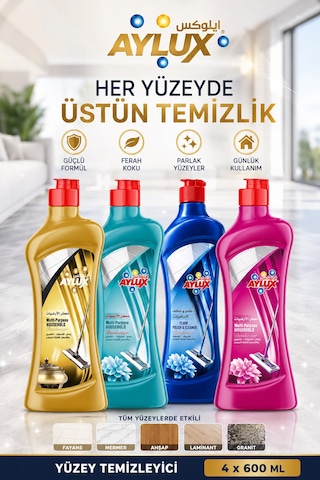Aylux Çok Amaçlı Ultra Yüzey Temizleyici 4'lü Set