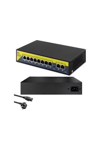 Mpia 8 Port Poe 120W 10/100 8 Poe 2 Uplink Switch
