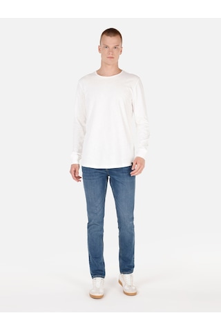 Colin's Colins Regular Fit Bisiklet Yaka Basic Beyaz Erkek Uzun Kol Tişört Cl1065872 Beyaz