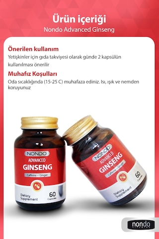 Nondo Advanced Ginseng Formula 60 Kapsül