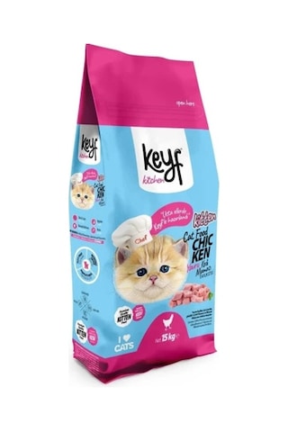 Keyf Tavuklu Yavru Kedi Maması 15 KG