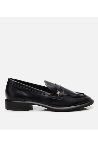 Hotiç Kadın Deri Siyah Esnek Tabanlı Klasik Loafer 01ayh306190a100 Siyah