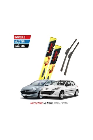Peugeot 206 / 206+ İnwells Muz Silecek Takımı 2000-2014