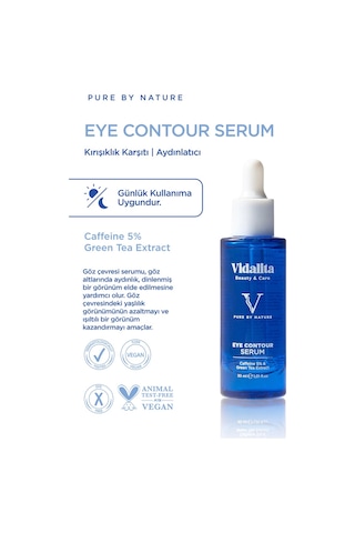 Vidalita Beauty & Care Eye Contour %5 Kafein & Yeşil Çay Ekstraktı Göz Çevresi Bakım Serumu 30 ML