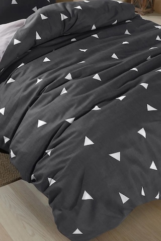 Eponj Home Kolay Ütülenir Nevresim Takımı Tek Kişilik Geometrik Gri Gri