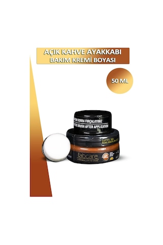 Bağcık + Fabcare Ayakkabı Bakım Kremi Boyası Cam Kavanoz Süngerli 50 Ml Set 001