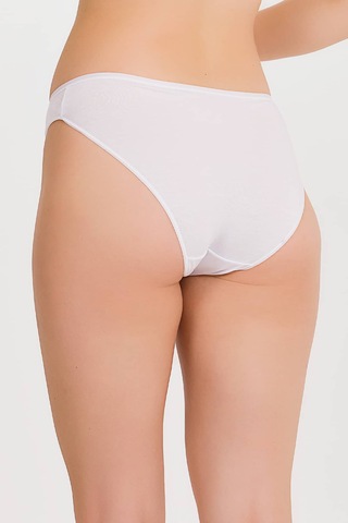 İlke Kadın Rahat Bambu Slip Külot 5 Adet Beyaz