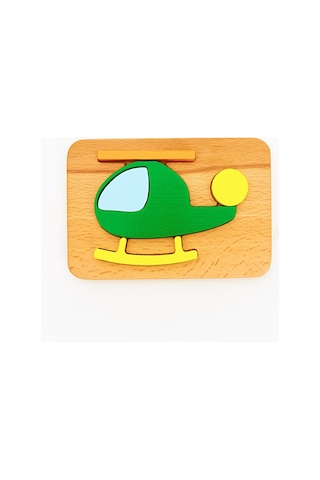 Woodnjoy Helikopter Üç Boyutlu Puzzle