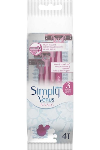 Gillette Venus Simply3 Bıçak 4'lü Basic