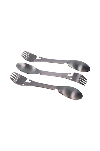 5'i 1 Arada Kamp Gereçleri, Taktik Spork Kamp Spork Taşınabilir Sofra Takımı Paslanmaz Çelik Gümüş Eşya Çatal Kaşık Şişe Açacağı Diğer