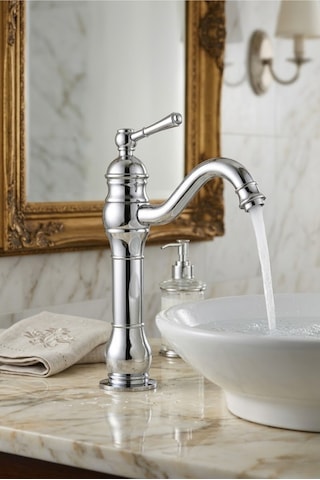 Çanak Rustik Lavabo Bataryası Krom Uzun Krom