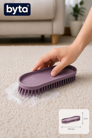 Halı Temizlik Fırçası Ergonomik El Tipi Çok Amaçlı Halı, Kilim, Koltuk Ve Döşeme Temizlik Fırçası 1 Adet Karışık Renk Gönderilir