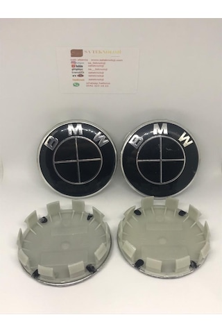 Bmw Jant Göbeği Logo 68 Mm (Fullblack)