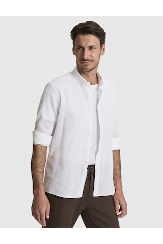 Pierre Cardin Erkek Beyaz Gömlek Desenli 50325356-vr013