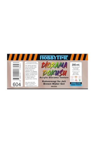 Hobbytime 604 200 Ml.. Kahverengi Su Jeli Brown Water Gel
