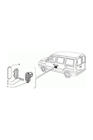 Fıat Doblo Sağ Sürgülü Kapı Işık Buton Terminali 2001-2010 51724838