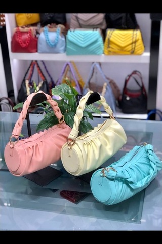 Sentt Katlı Zincirli Tüp Çanta