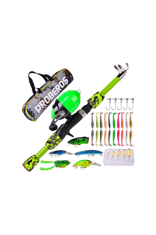 Neevoyu 1.2m Çocuk Olta Takımı - Hafif Kamış, Olta Makinesi Ve Yem Seti İle Pratik Av Malzemesi