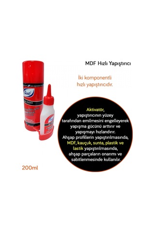 Mdf Yapıştırıcı -200ml 50gr
