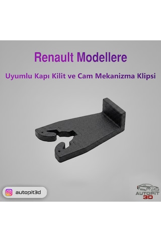 Renault Modellerle Uyumlu Kapı Kilit Ve Cam Mekanizma Klipsi