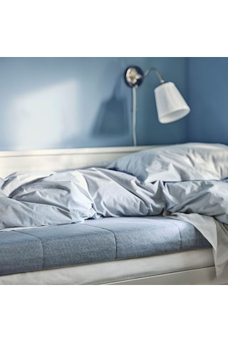 Ikea Ågotnes Çift Kişilik Yatak, Açık Mavi, 140x200 Cm