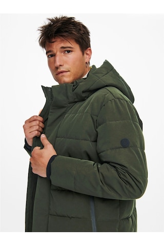 Only & Sons Onscayson Puffa Otw Noos Erkek Gri Mont - 22019598 Gri