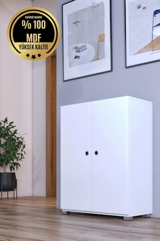 Rafineri Tasarım Akay Ayakkabılık Mdf Beyaz