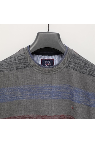 Dio Rise Erkek Uzun Kol İnce Sweatshirt - Czt-105 - Füme Füme