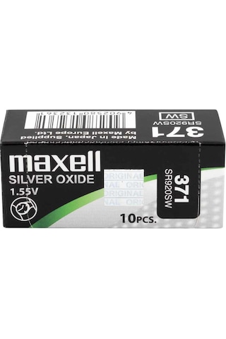 Maxell 371 SR920SW 1.55V Saat Pili 10'lu