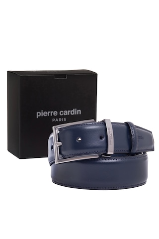 Pierre Cardin Deri Erkek Kemer 3,5 Cm Pc-2209 Lacivert