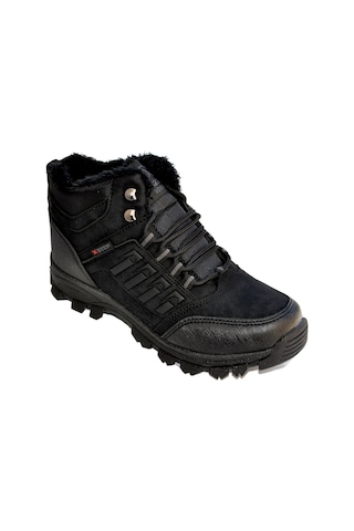 Erkek Su Ve Soğuk Geçirmez Kar Kürklü Fermuarlı Kışlık Bot