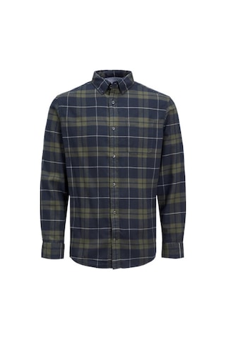 Jack & Jones Jack&-jones 12259895 Jjewılly Chech Shırt Gömlek Haki Siyah Haki - Siyah