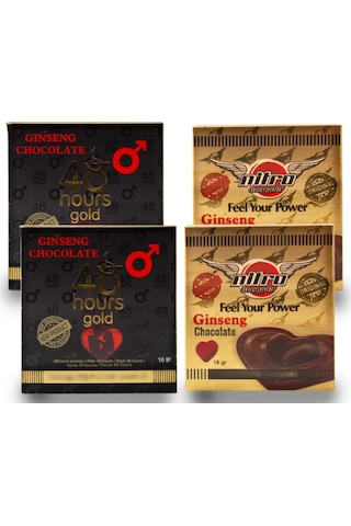 2 Adet 48 Hours Gold Ginseng Çikolata & Nitromax Ginseng Çikolata
