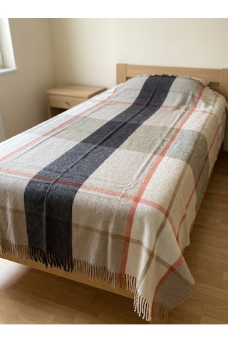 Gençev Home %100 Saf Yün Scotch Battaniye Tek Kişilik 160x220 (524466623)