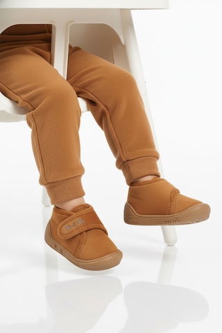 Ayakmod Taba Süet Cırtlı Bebek Panduf Ba&ba 058989 B Taba