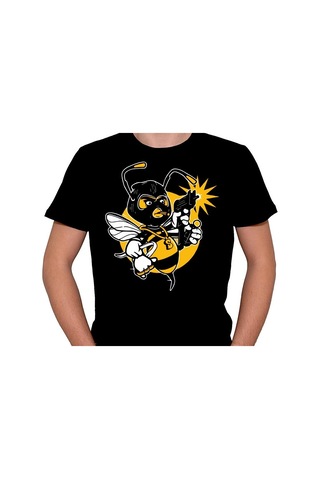 Arı Gang Bomb Wasp Savaşçı Arı Tişört Unisex T-shirt 001