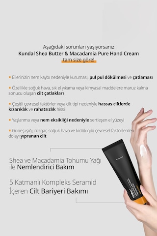 Besleyici El Kremi Kundal Shea Butter & Macadamia Pure Hand Cream Aroma Edition 50ml Basil & Citrus
