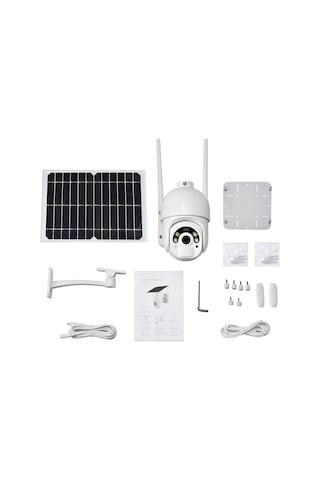Powermaster Pm-26195 Solar Güneş Panelli 2mp 1080p 4g Sim Kart Ubox Destekli Wifi Kamera