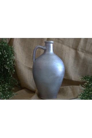 Çömlek Vazo 40 Cm Toprak Vazo Dekoratif Vazo Saksı