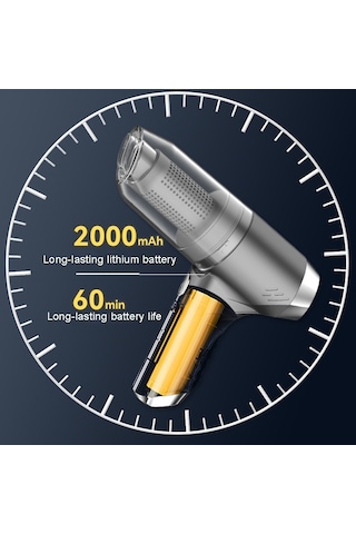 CBTxGlobal Suıtu St-6671 Kablosuz Araç Süpürgesi Fırçasız Koyu Yeşil