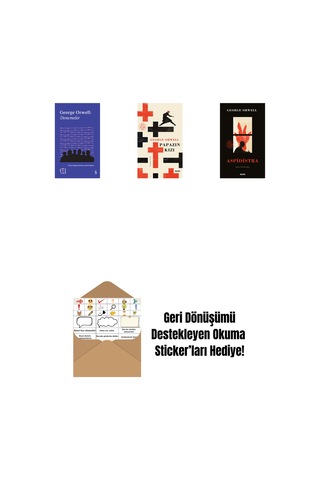 Everest Açıkhava 24 - Denemeler + Papazın Kızı Ciltli + Aspidistra Ciltli + Okuma Sticker'ları