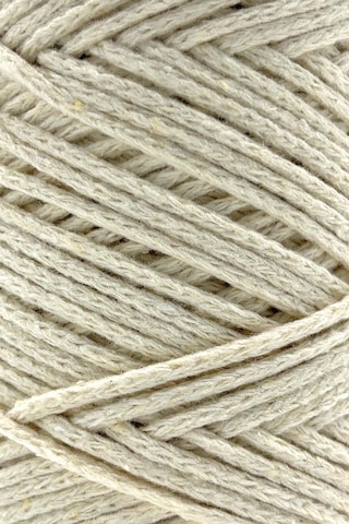Premium Koton Pamuk Makrome İpi Ekru 2mm Cotton Zincir Makrome Çanta İpi Supla İpi Koton İp