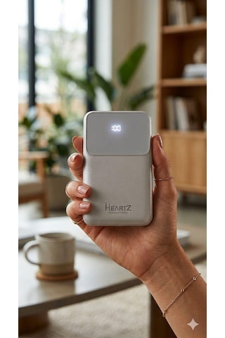 H28 10000 Mah Power Bank Pd 20w Ve Usb 22.5w Fast Hızlı Şarj Dahili Type C Ve Lightning Kablolu Dünya Standartlarına Uygun Polymer Batarya Birebir Amper Lcd Göstergeli Powerbank