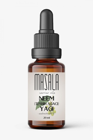 Masala Tesbih Ağacı Yağı 20 ML Soğuk Pres Neem Yağı (Neem Carrier Oil)