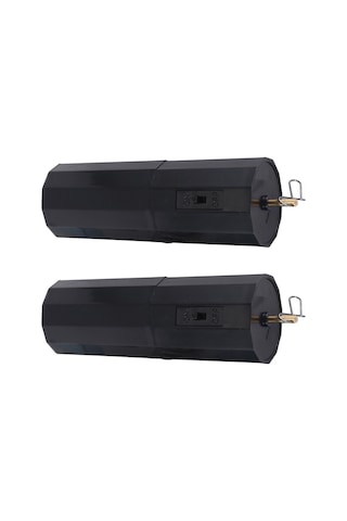 Qingmipy Siyah Plastik Çift Paketli Pillerle Çalışan Döner Motor, Bahçe Dekorasyonları İçin 30 Rpm, 4 Pound Taşıma Kapasitesi, Kolay Kurulum