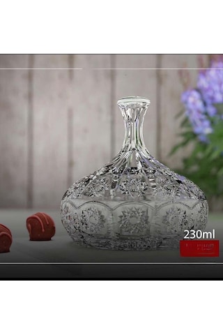 Bohemia Kapaklı Cam Şekerlik Lokumluk İkramlık Drajelik 230 Ml