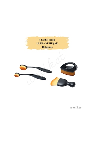 4'lü Ultra Premium Yumuşak Araç İçi Detay Temizlik Fırçası Özel Bölgeler İçin 1 Adet